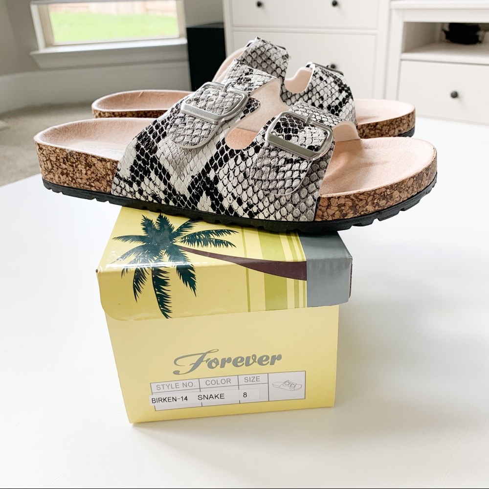 Forever Snake Print Sandals - Picture 7 of 7